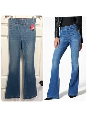 NWT SPANX Flare Jeans Vintage Indigo Blue Denim Size XS Extra Small Brand New
